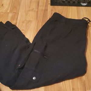 Black Cargo Joggers